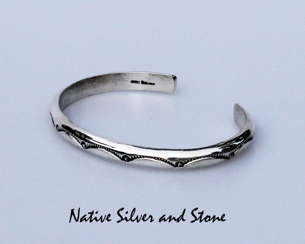 Z Elaine Tahe (Navajo)Bracelet Cuff - Native Silver & Stone LLC