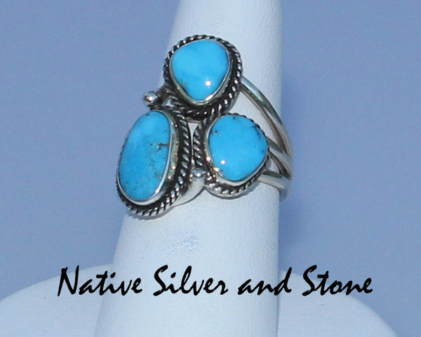 Turquoise Sterling Silver Ring - Size 7 | Lora Douglas Jewelry