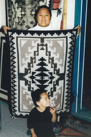 Emilia Charley - Navajo<br>Rug - Weaving<br>100% Natural Wool<br> Two Grey Hills