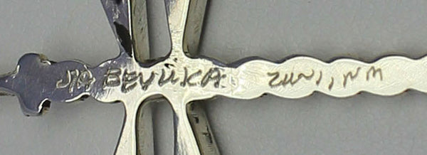 (Zuni)White with Multi-InlayJ/A - Beyuka Stone Native Silver LLC P | Dragonfly & of Mother Pendant