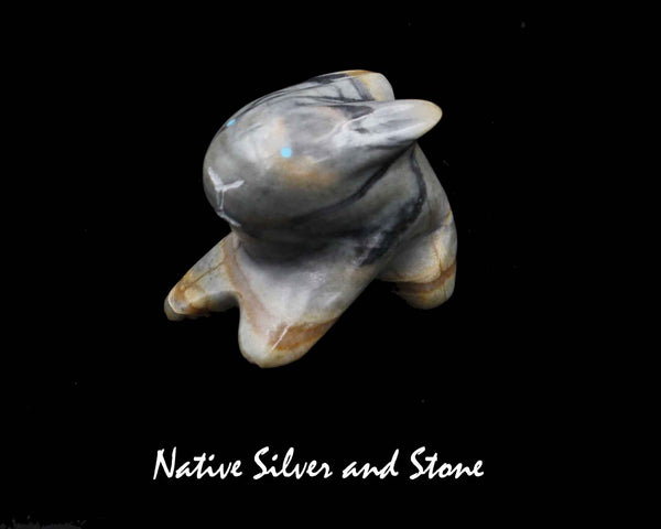 Z Rabbit<br>Zuni Fetish Carving<br>Rick Quam<br>Picasso with Turquoise Eyes