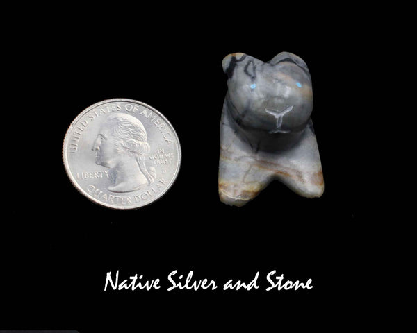 Z Rabbit<br>Zuni Fetish Carving<br>Rick Quam<br>Picasso with Turquoise Eyes