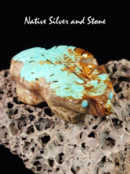 Badger<br>Zuni Fetish Carving<br>Saville Hattie (Deceased)<br>Boulder Turquoise