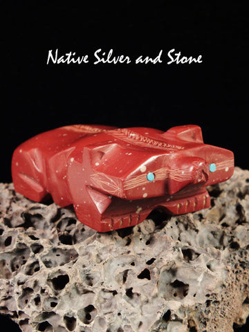 Badger<br>Zuni Fetish Carving<br>Shawn Weebothee, Sr<br>Pipestone