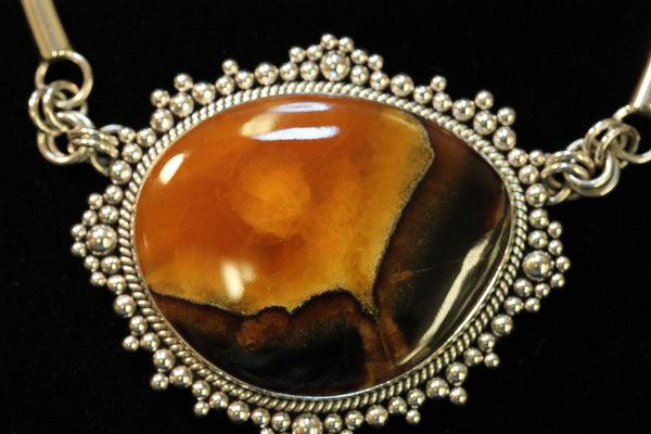 Z Artie Yellowhorse - Navajo Jewelry<br>Necklace Natural Simbircite/Simbercite