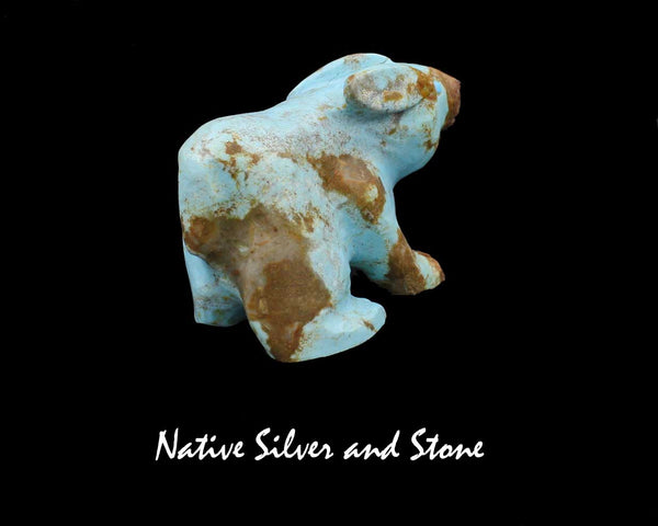 Z - Rabbit<br>Zuni Fetish Carving<br>Albert Eustace<br>Turquoise<br>Large