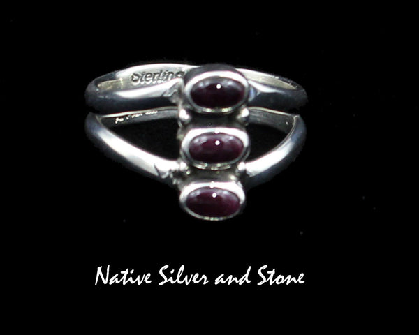 Z Haloo - ZuniRing3 Row Snake-eye Turquoise InlaySterling