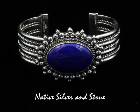 Artie Yellowhorse, Navajo - Handmade Native American - Lapis Jewelry