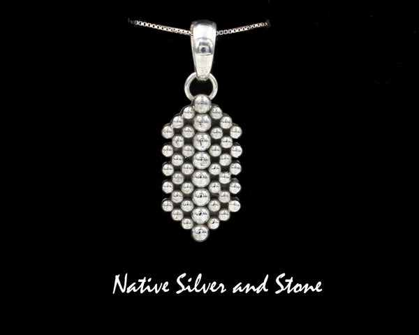 Item #1006F- Extra Large Navajo Multi Stone Cluster Flower Sterling Silver Beaded Necklace by Em Teller —Native American Jewelry - Multi Stone