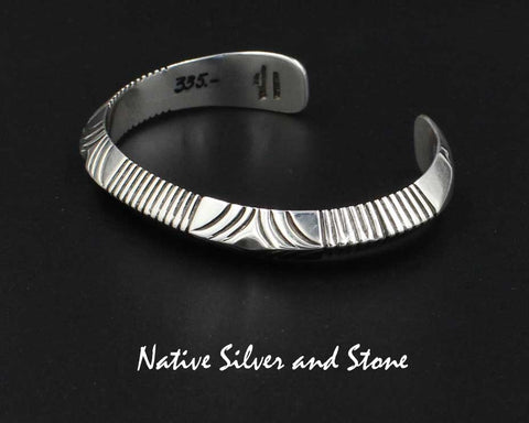 Artie Yellowhorse, Navajo - Native American Jewelry - All Silver - SOLD