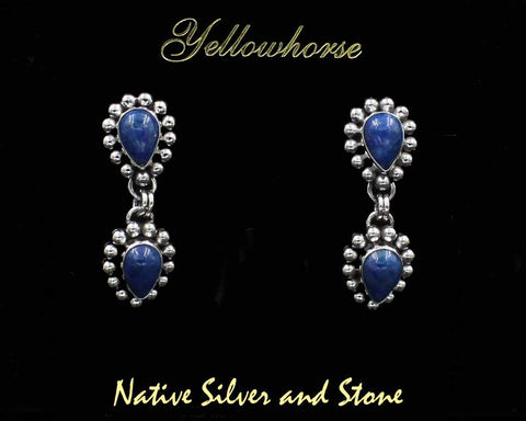 Artie Yellowhorse, Navajo - Handmade Native American Lapis Jewelry - SOLD