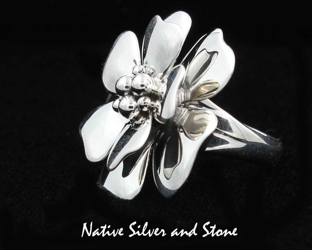 Z Artie Yellowhorse - Navajo JewelryRing 3D Dogwood