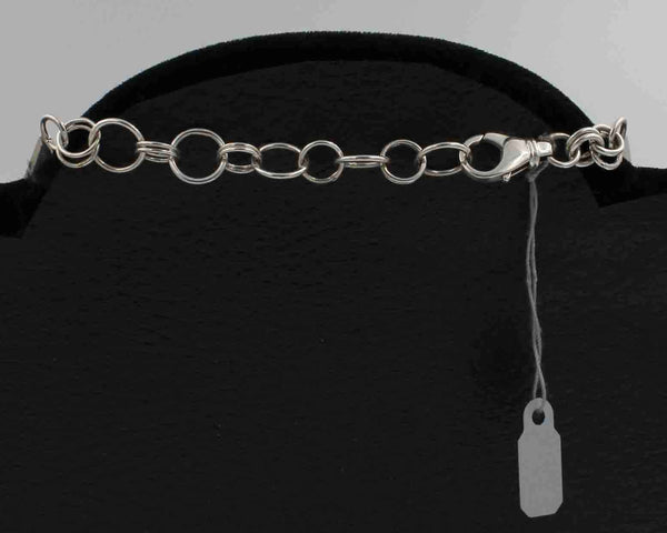 Z Artie Yellowhorse-Navajo<br>Necklace Flower<br>Single Layer Dogwood 7 Blossoms<br>Sterling Silver