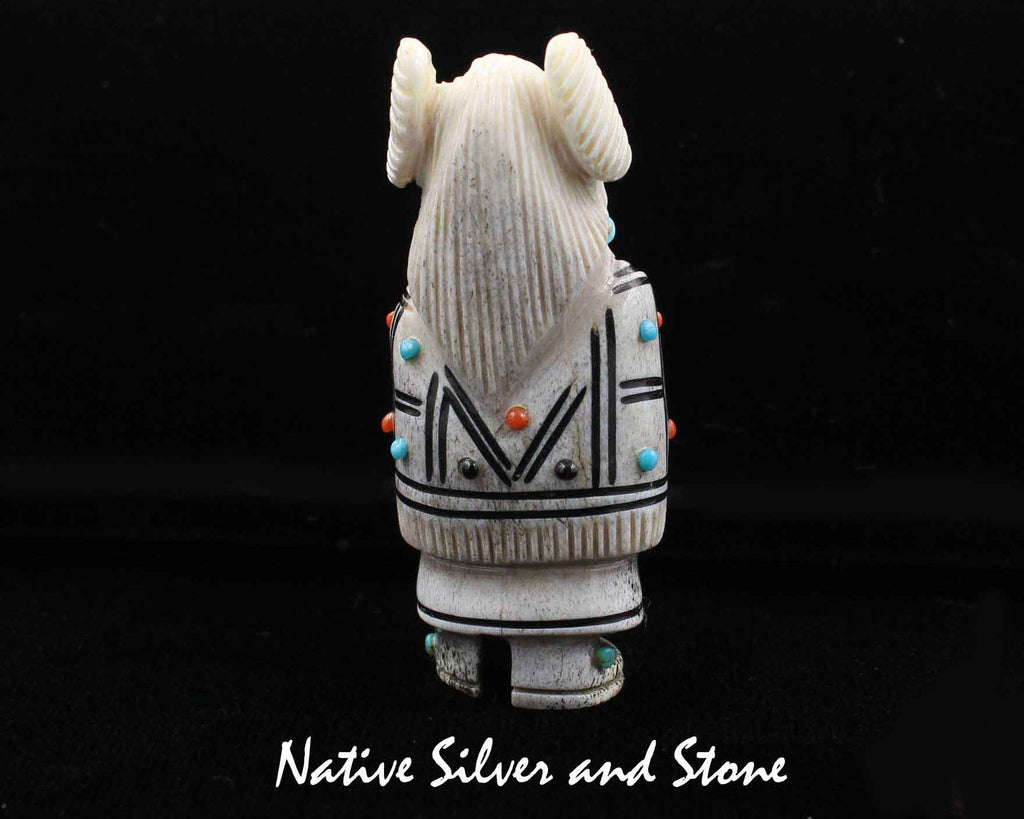 Z Claudia Peina (Kallestewa)Zuni Fetish CarvingCorn Maiden/Grinder