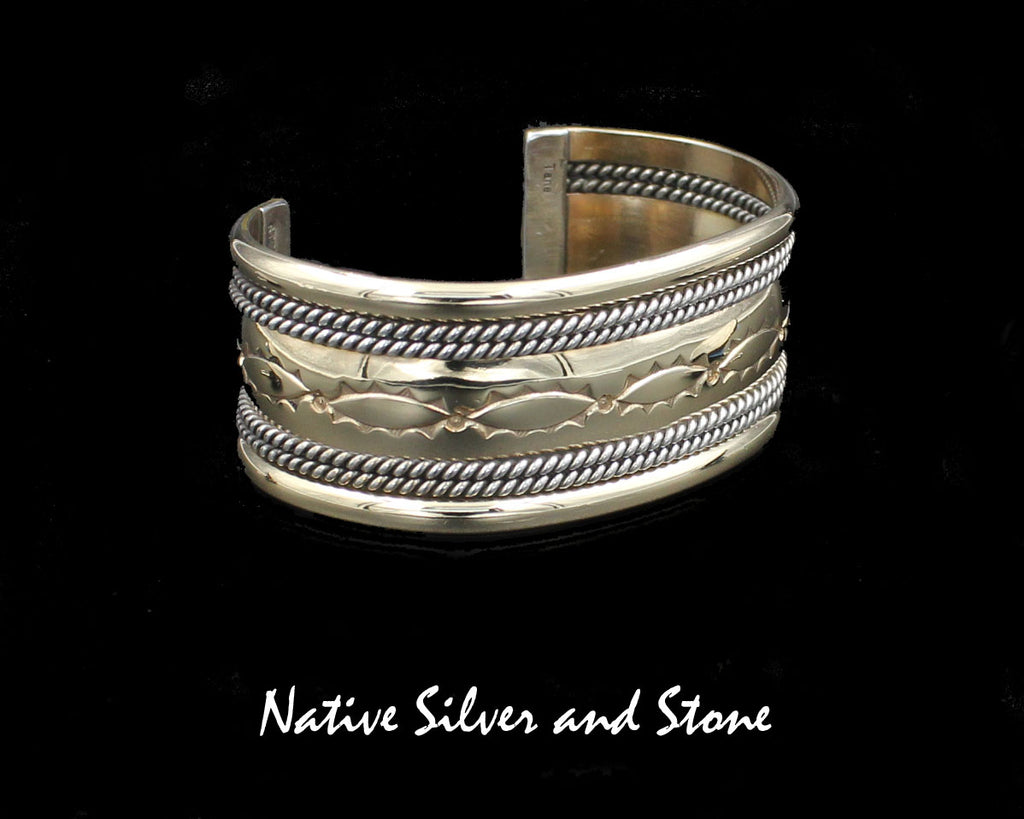 Indian jewelry バングル Vintage Native American TAHE Sterling Silver Bangle Bracelet