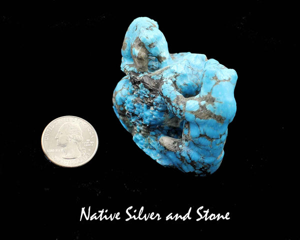 Z Bear Family - (Three) on Structure<br>Diorama<br>Zuni Fetish Carving<br>Herbert Him<br>Turquoise w Coral Eyes