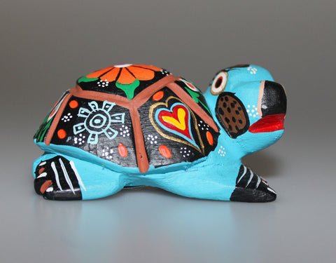 DN25 Turtle - Oaxacan Alebrijes<br>Painted Wood Carving<br>Roberta Angeles<br>Handcarved & Painted