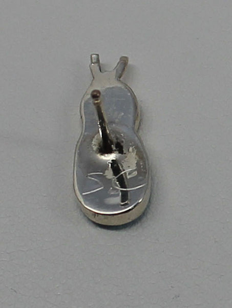 SC - Zuni Jewelry<br>Earrings - Post/Stud - Ladybugs<br>Orange Spiny Oyster & Jet Multi-Inlay<br>