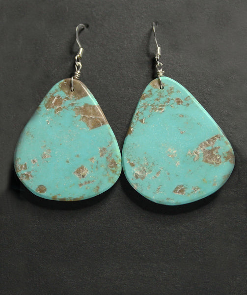 Z James Del & Doris Coriz<br>Ke-Wa/Santo Domingo<br>Light Blue Turquoise Slab