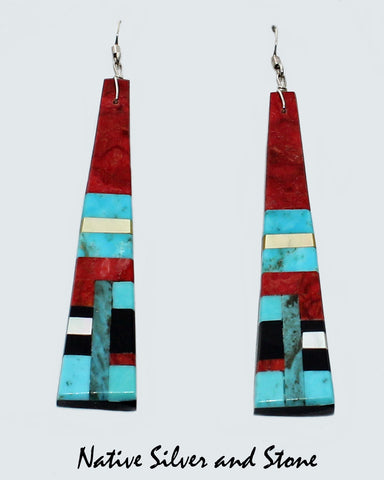 Z James Del & Doris Coriz<br>Ke-Wa/Santo Domingo<br>Elongated "Bell" Multi-Inlay