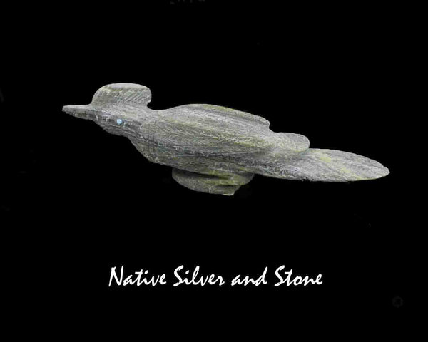 Bird<br>Roadrunner<br>Zuni Fetish Carving<br>Karen Zunie<br>Serpentine