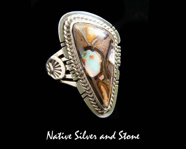 Z Phillip Sanchez - San Felipe<br>1-5/32" Ring<br>Boulder Opal (Natural)<br>Size  7