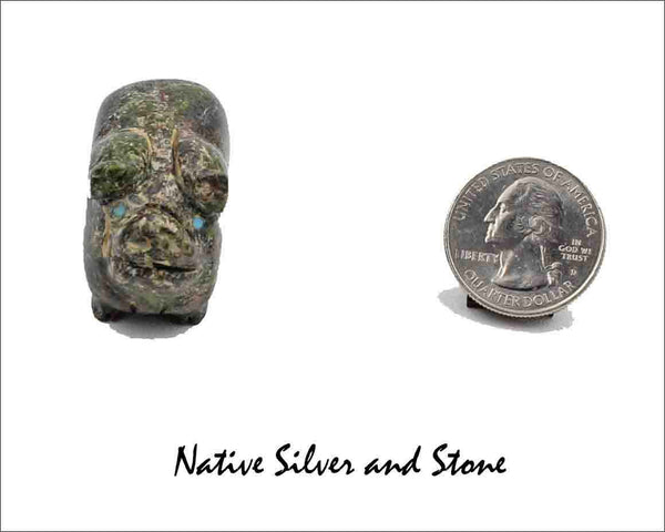 Z Stanton Hanneweeke<br>Zuni Fetish Carving<br>Pig Fetish<br>Serpentine w Turquoise Eyes