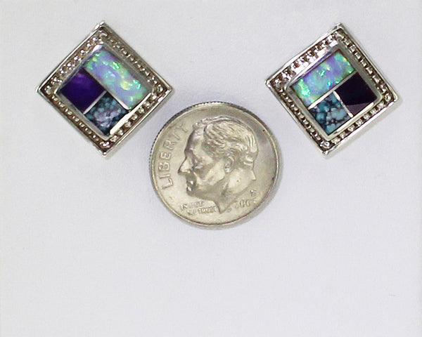 Supersmith-David-Rosales-ER296-Shalako-Earrings-Sugilite-Turquoise-Opal-3-Perpective