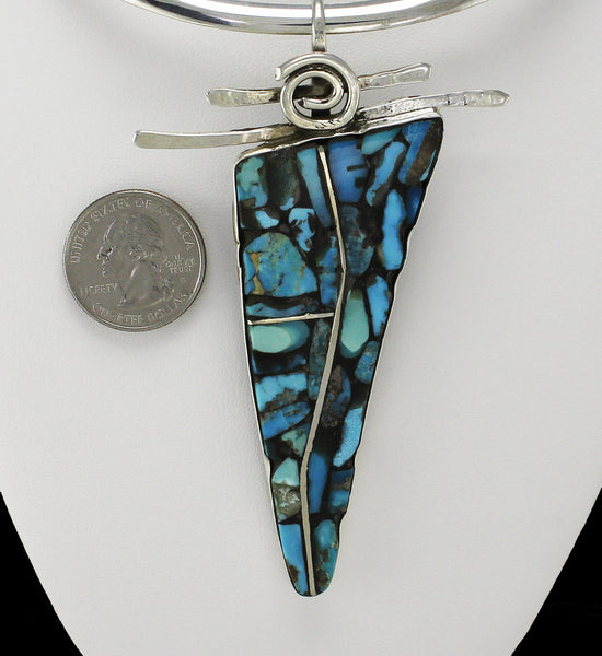 Tim-Bailon-Yellowbird-Designs-Lge-Rivermaiden-Pendant-Turquoise-2-Perspective