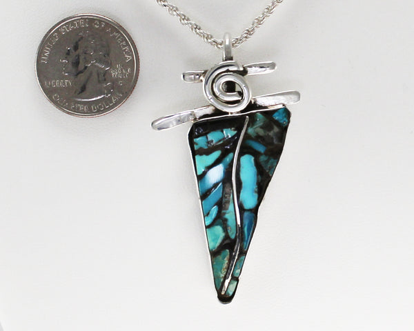 Timothy-Bailon-Yellowbird-Designs-Med-Sm-Rivermaiden-Pendant-Turquoise-2-Perspective