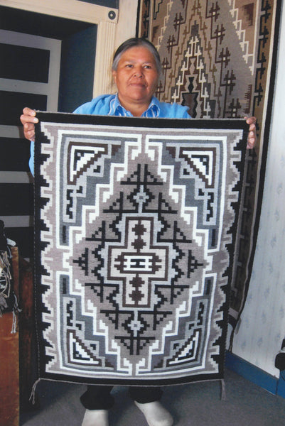 Betty Wilson - Navajo<br>Rug - Weaving<br>100% Natural Wool<br> Two Grey Hills
