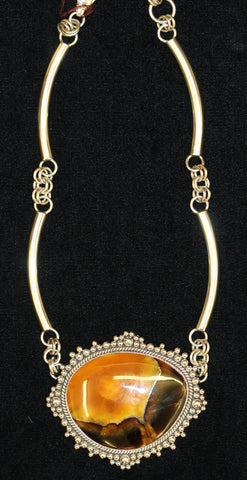 Z Artie Yellowhorse - Navajo Jewelry<br>Necklace Natural Simbircite/Simbercite